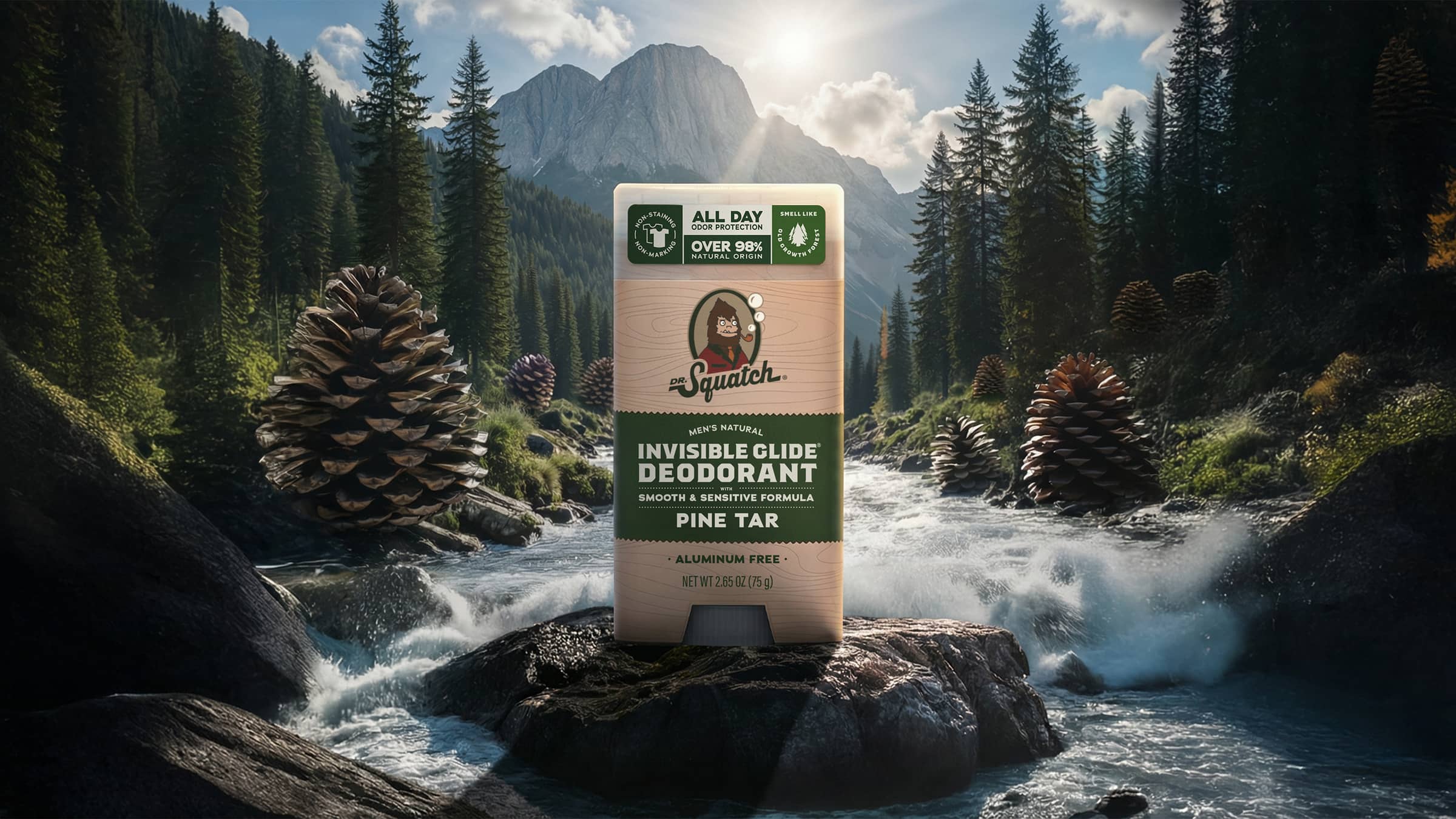 Pine Tar Invisible Glide Deodorant - Image 2