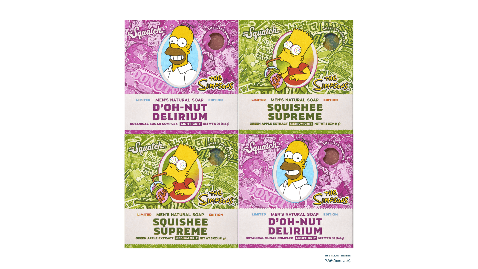 Simpsons Suds 4-Pack